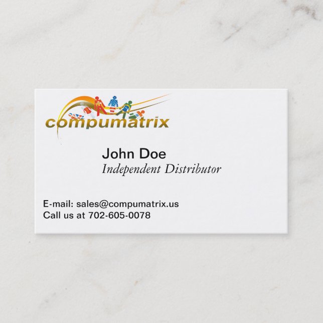 Compumatrix Dual Purpose Business Card (Front)