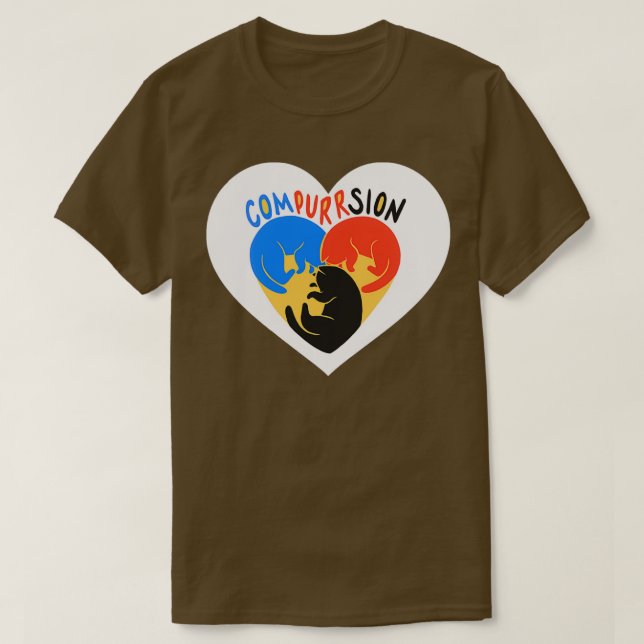 Compurrsion Cats  T-Shirt (Design Front)