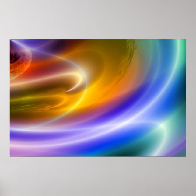 Computer Abstract Art Posters Digital Art Print (Front)