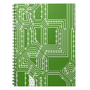 Computer board pattern notebook
