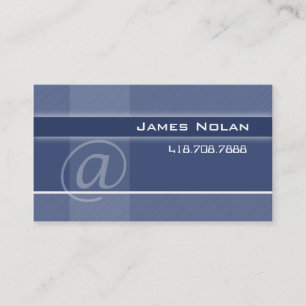 Computer Business Cards Blue Abstract Angle