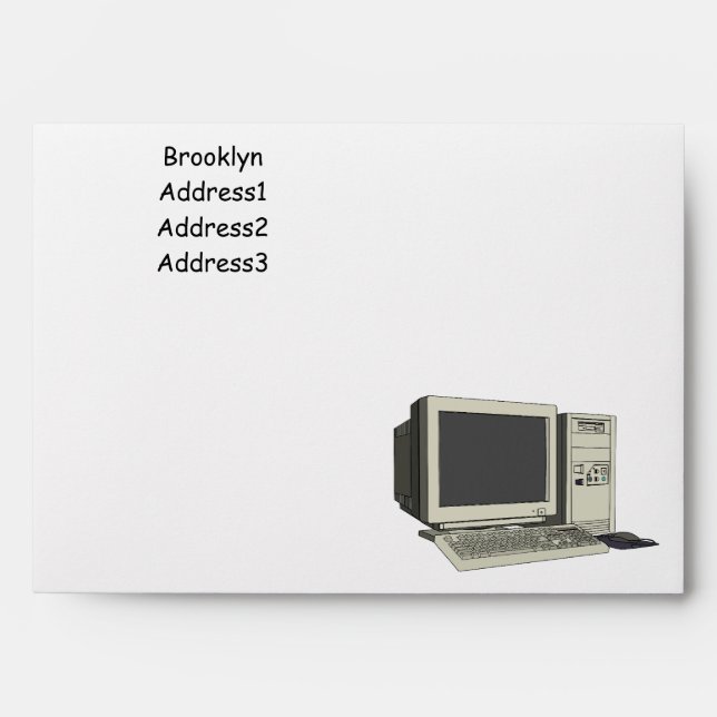 Computer cartoon illustration  envelope (Front)