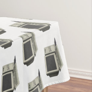 Computer cartoon illustration tablecloth