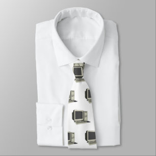 Computer cartoon illustration  tie