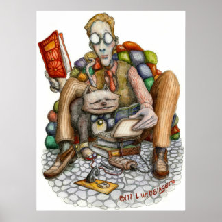 Computer Cat - Poster