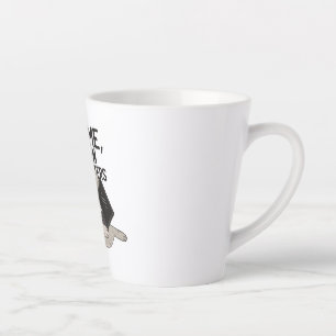 Computer cat trust me I work on computers Latte Mug