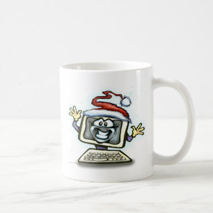 Computer Christmas Coffee Mug