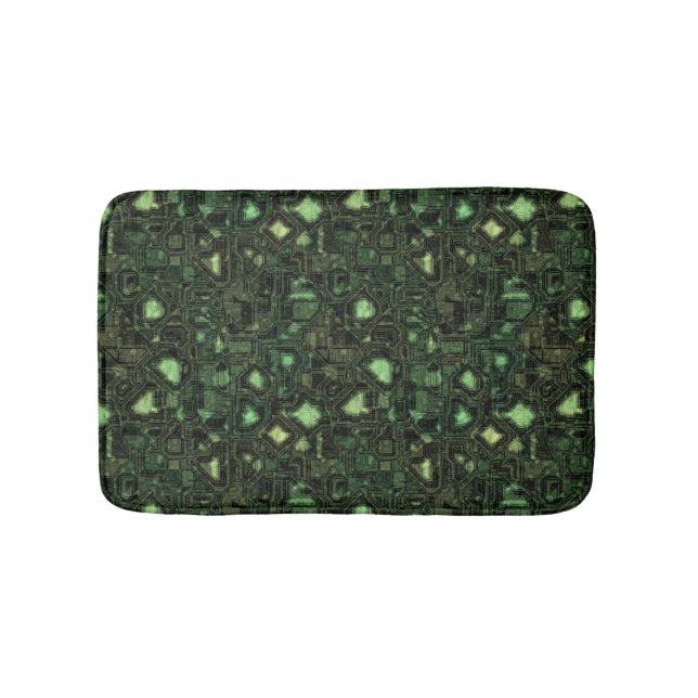 Computer circuit background bath mat (Front)