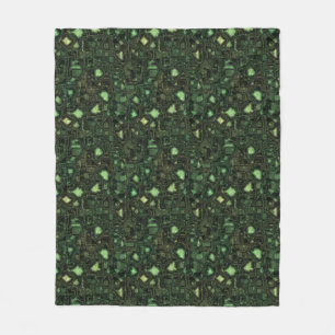 Computer circuit background fleece blanket