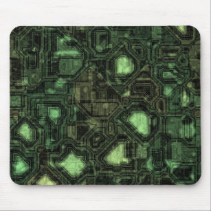 Computer circuit background mouse pad