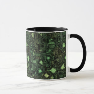Computer circuit background mug