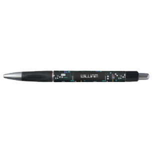 Computer Circuit Board Custom Name  Pen