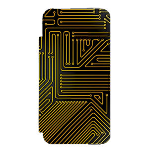 Computer circuit board pattern incipio watson™ iPhone 5 wallet case