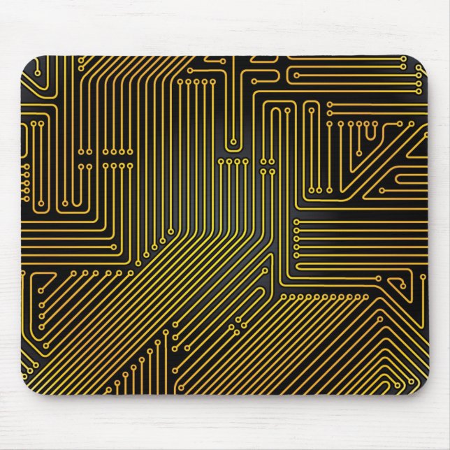 Computer circuit board pattern mouse pad (Front)
