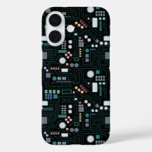 Computer Circuit Board Pattern Office Decor