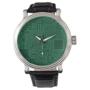 Computer circuit board watch