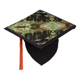 Computer Circuits Graduation Cap Topper