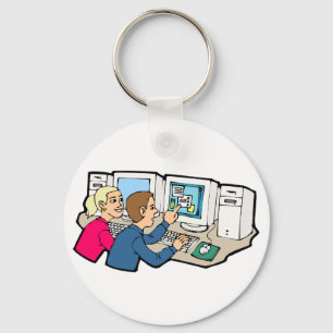 Computer Class Lessons Keychain