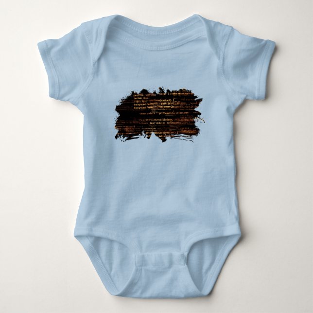 Computer code baby bodysuit (Front)