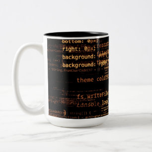 Computer code Two-Tone coffee mug
