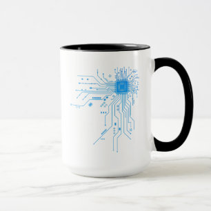 Computer CPU Chip PCB Circuit Design Tech Gift Mug
