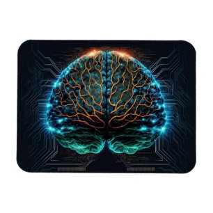 Computer Cyber Brain Magnet