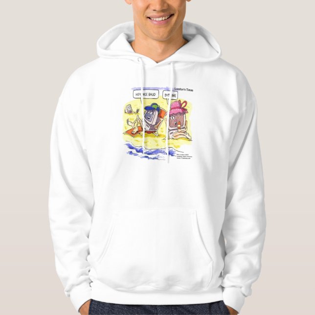 Computer Dating Funny Hoodie by Rick London (Front)
