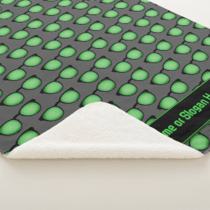 Computer Dev Glasses with Code Lenses - own text Sherpa Blanket