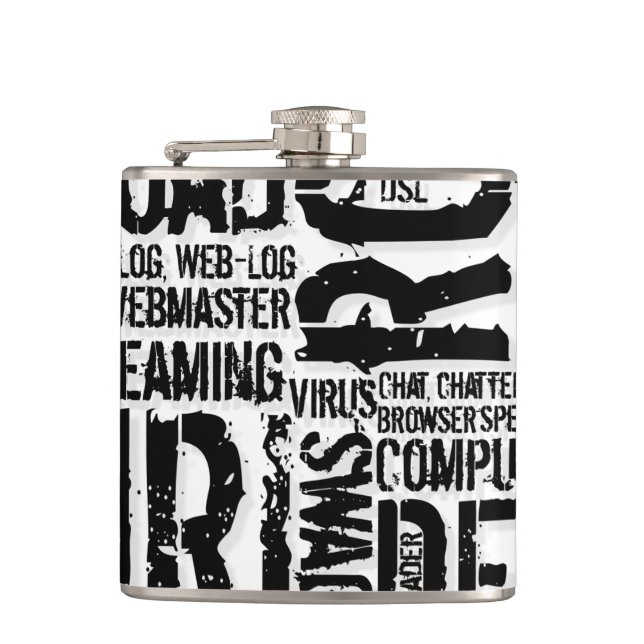 Computer Dictionary... Hip Flask (Front)