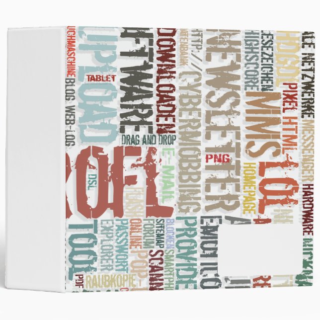 Computer Dictionary in Colours Binder (Front/Spine)