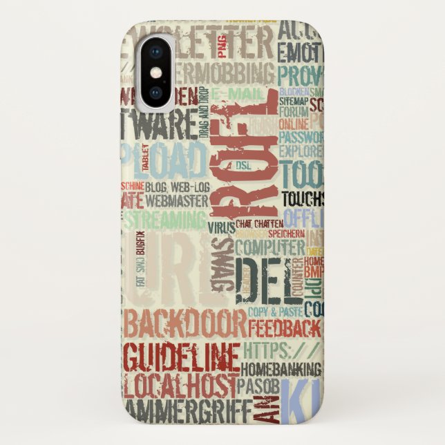 Computer Dictionary in Colours Case-Mate iPhone Case (Back)