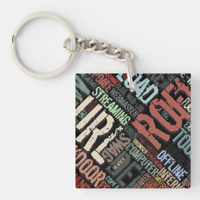 Computer Dictionary in Colours Keychain (Front)