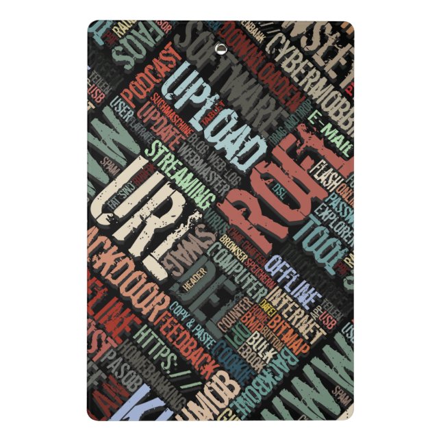 Computer Dictionary in Colours Mini Clipboard (Back)