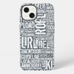Computer Dictionary monochrome iPhone 13 Case