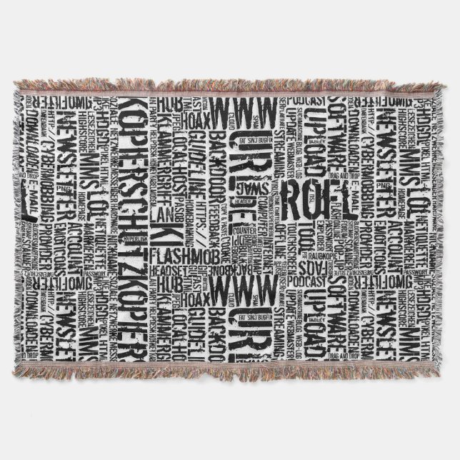 Computer Dictionary... Throw Blanket (Front)