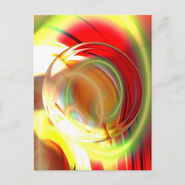 Computer Digital Abstract Painting Postcard (Front)