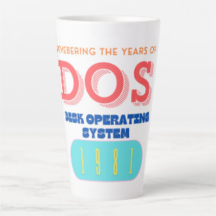 Computer Disk Operating System (DOS) Latte Mug