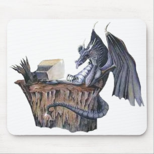 Computer Dragon Mouse Pad