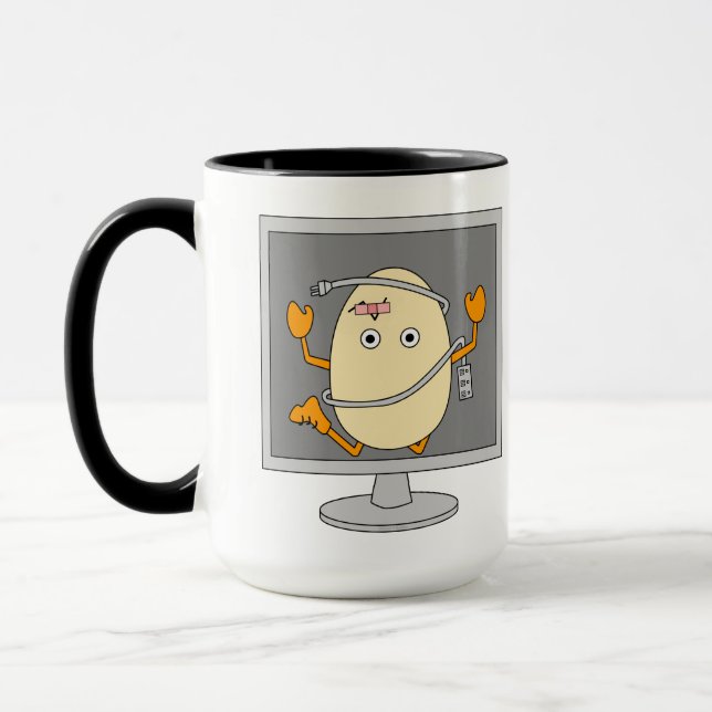 Computer Egghead Mug (Left)