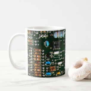 Computer Electronics Printed Circuit Board Image Coffee Mug