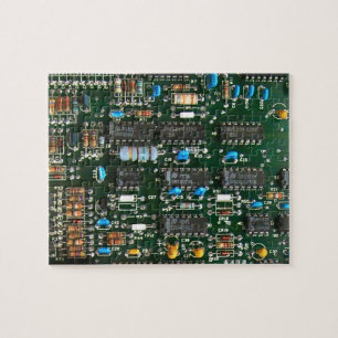 Computer Electronics Printed Circuit Board Image Jigsaw Puzzle