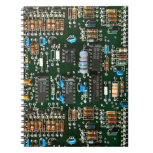 Computer Electronics Printed Circuit Board Image Notebook