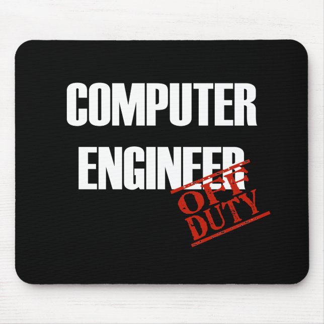 COMPUTER ENGINEER DARK MOUSE PAD (Front)