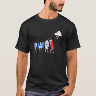 Computer Engineer Disc USB Floppy Disc Programmin T-Shirt
