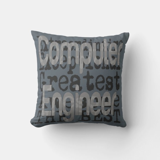 Computer Engineer Extraordinaire Throw Pillow (Front)