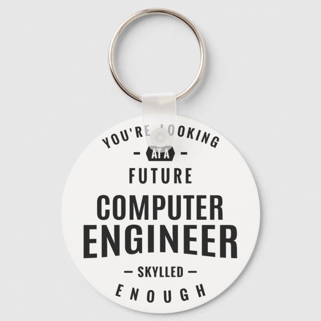 Computer Engineer Keychain (Front)