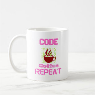 computer engineer programmer coding tech  pink coffee mug