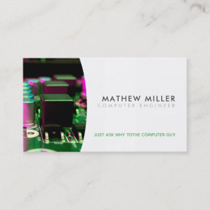 Computer Engineer Slogans Business Cards
