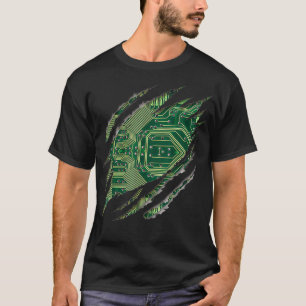 Computer Engineer Software Geek Circuit Board Insi T-Shirt