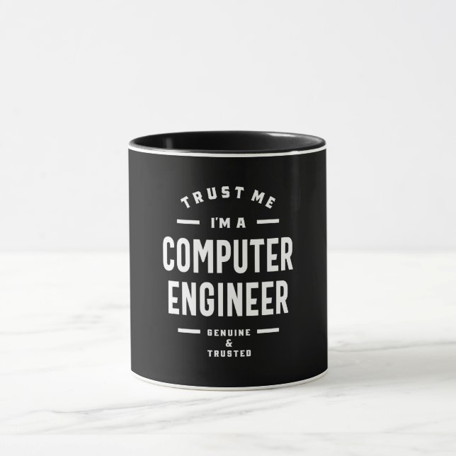Computer Engineer Work Job Title Gift Mug (Center)